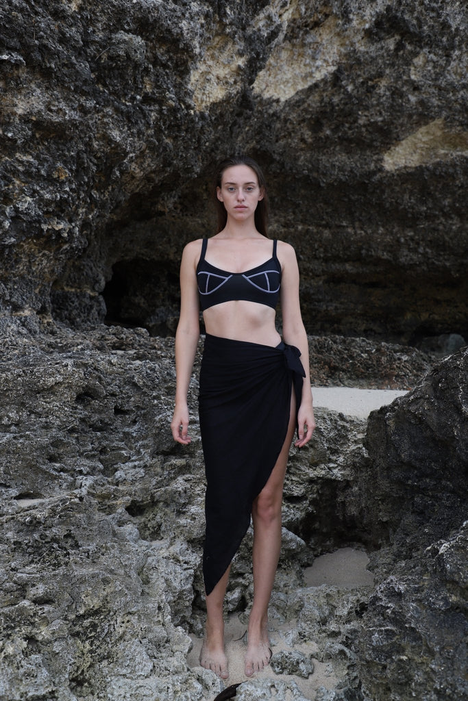 Alila Black Sarong - Makara wear