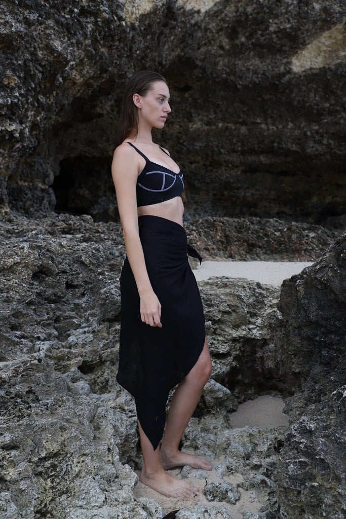 Alila Black Sarong - Makara wear