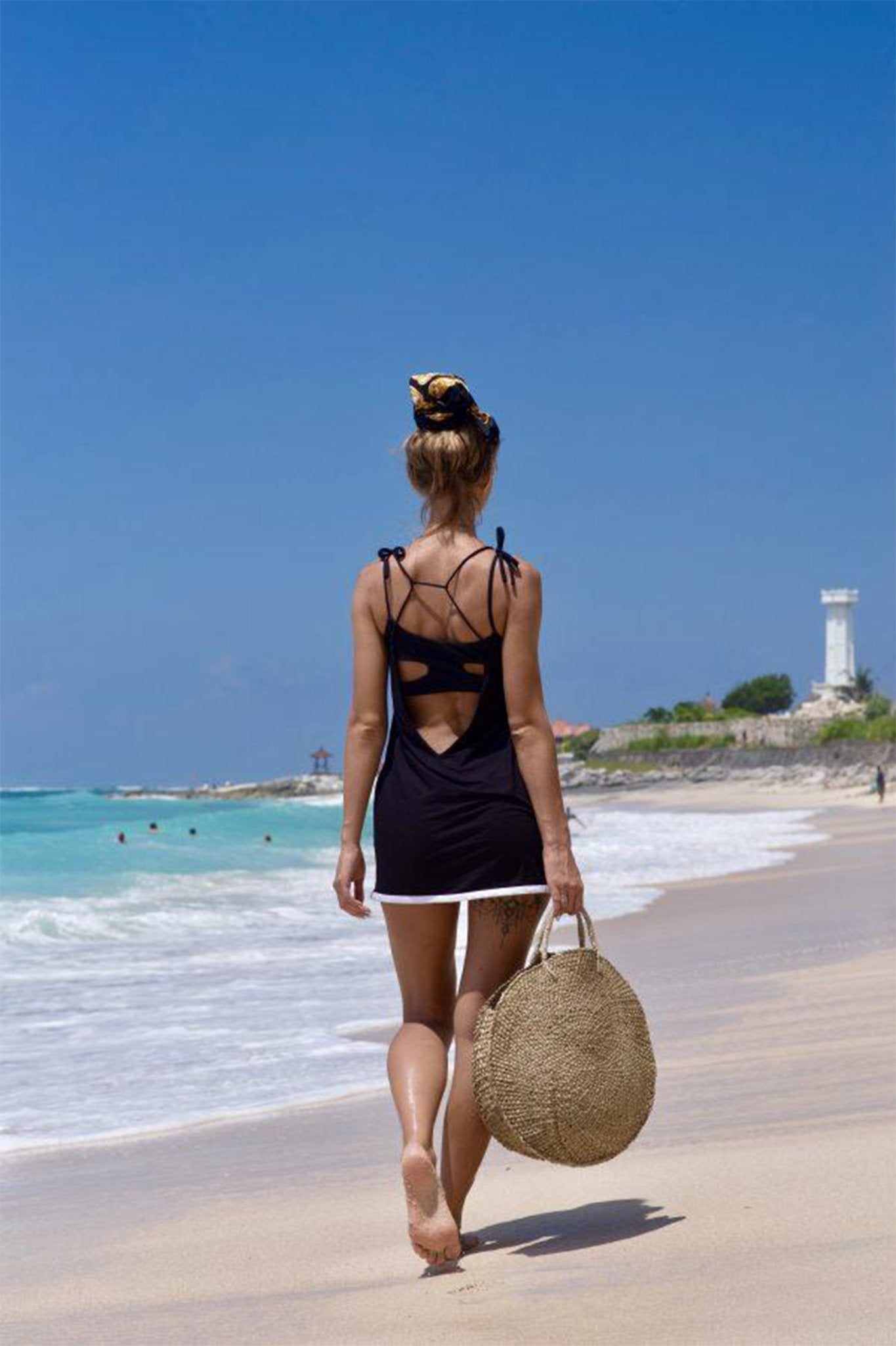 Organic Cotton Coral Beach Dress - Makara wear