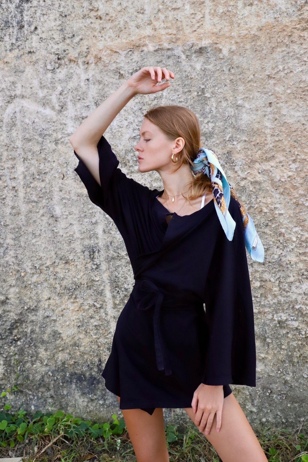 Organic French Terry Kimono Short Robe – Makara wear