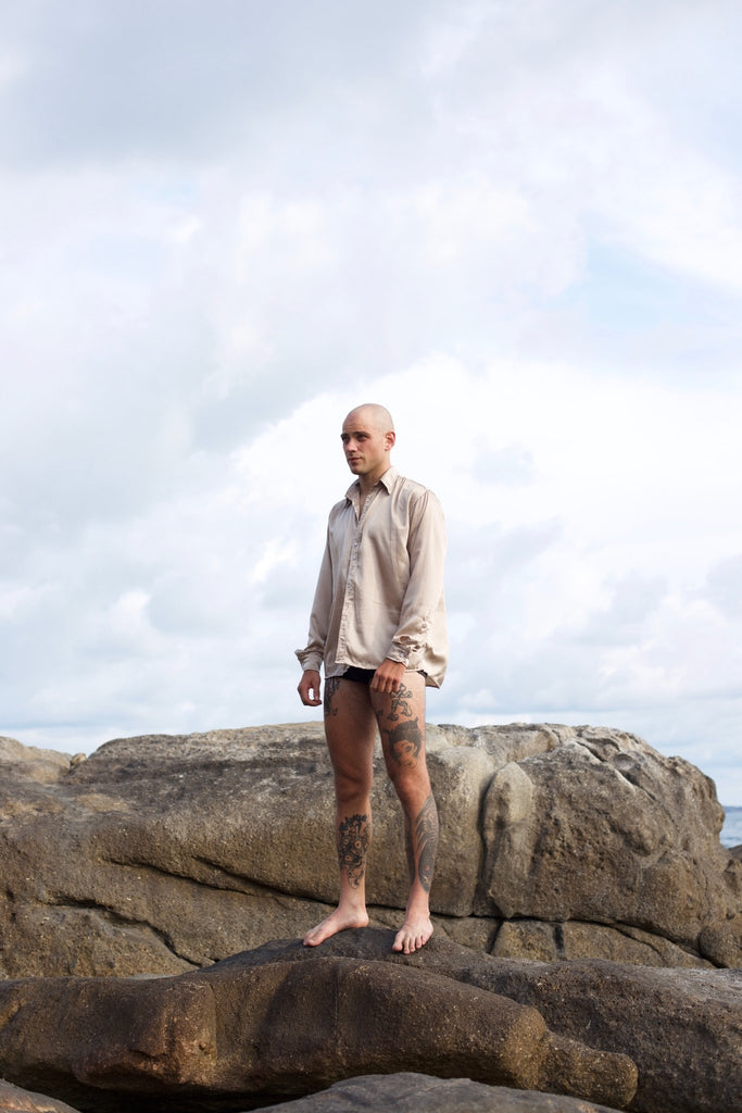 Pash Satin Oversized Shirt - Makara wear