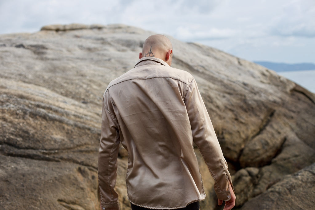 Pash Satin Oversized Shirt - Makara wear