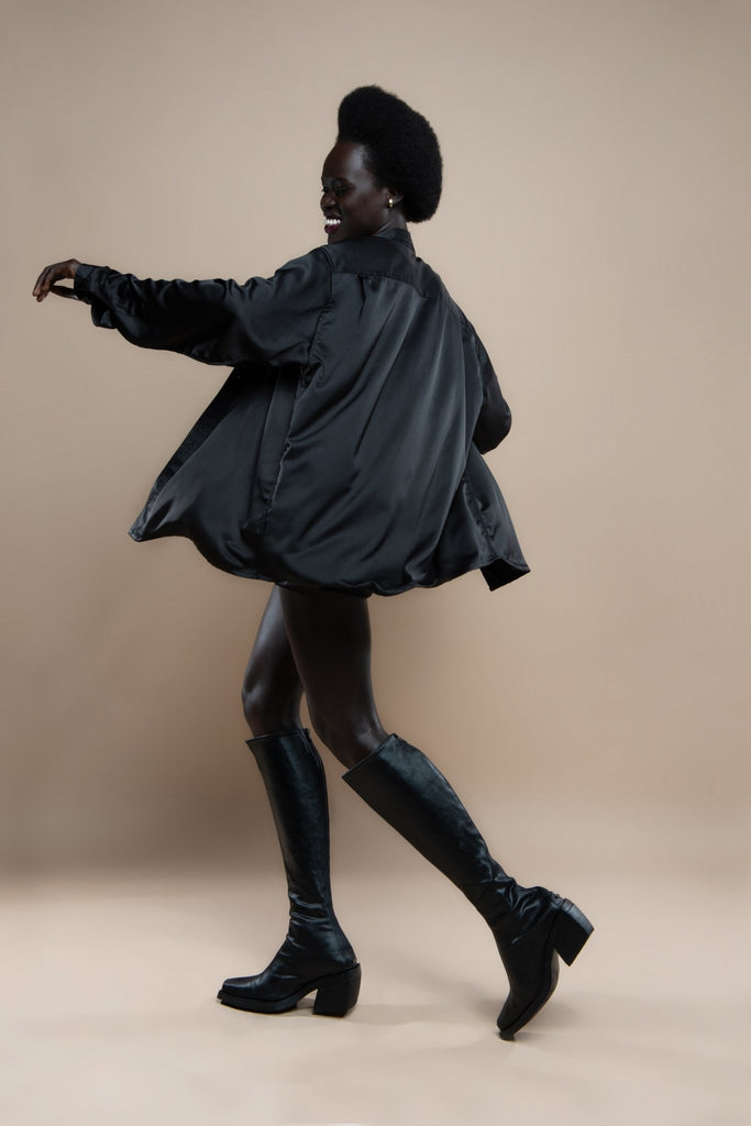 Pash Silk Oversized Shirt - Makara wear