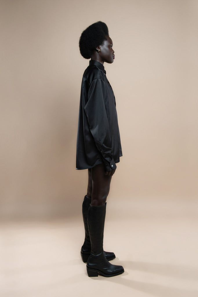 Pash Silk Oversized Shirt - Makara wear