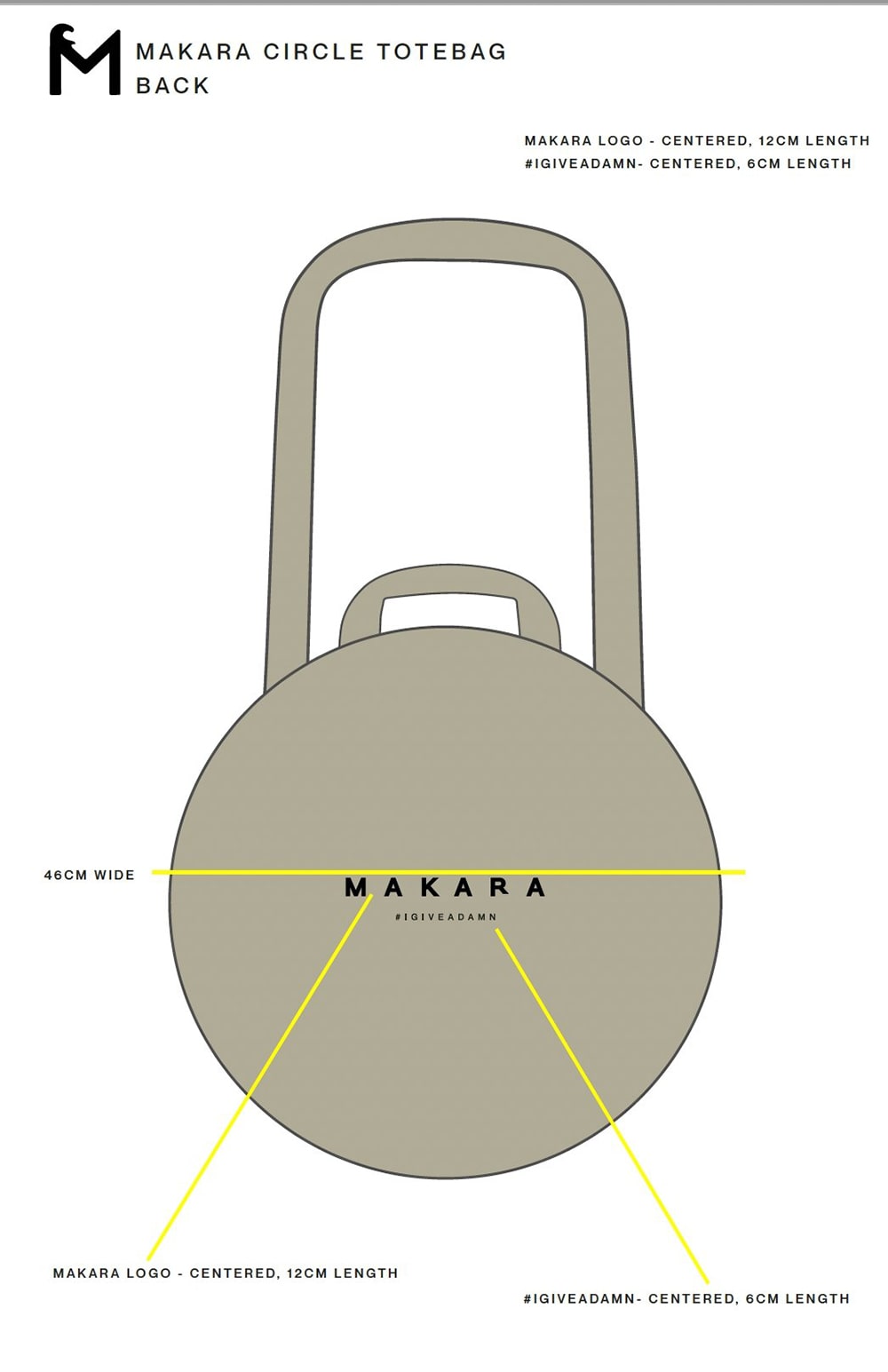 Round Makara Tote Bag - Makara wear