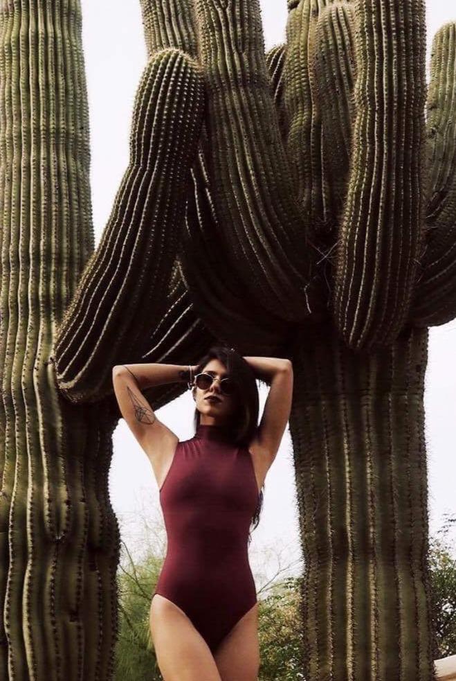 Turtle Neck One Piece Swimsuit - Makara wear