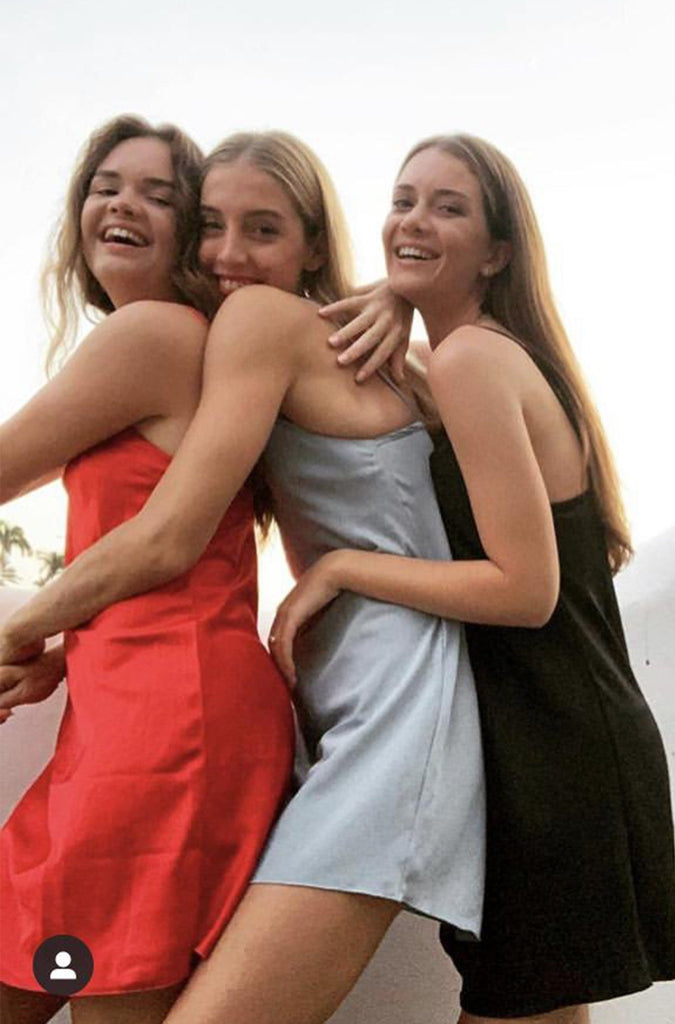 Upcycled Black Slip Dress - Makara wear