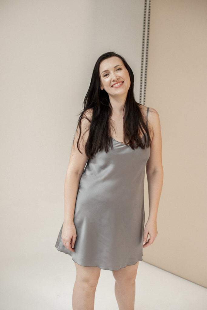 Upcycled Lavender Slip Dress - Makara wear