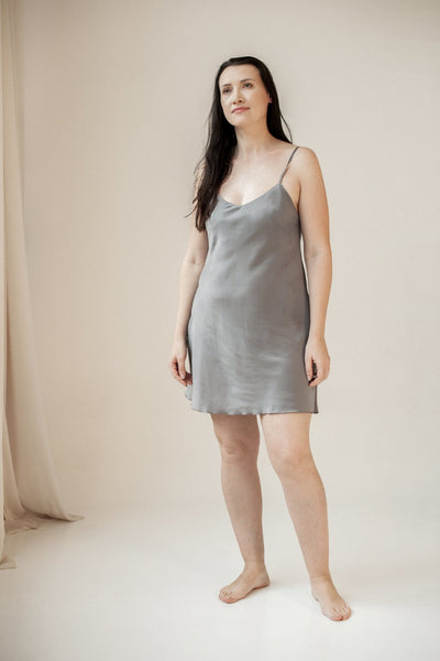 Upcycled Lavender Slip Dress - Makara wear
